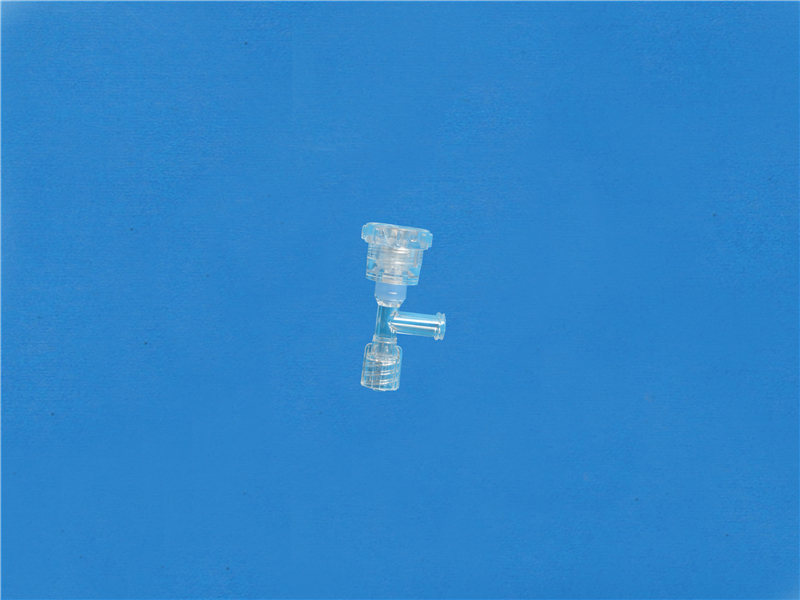 一次性使用Y型連接器套件，短旋鈕式，側枝母魯爾