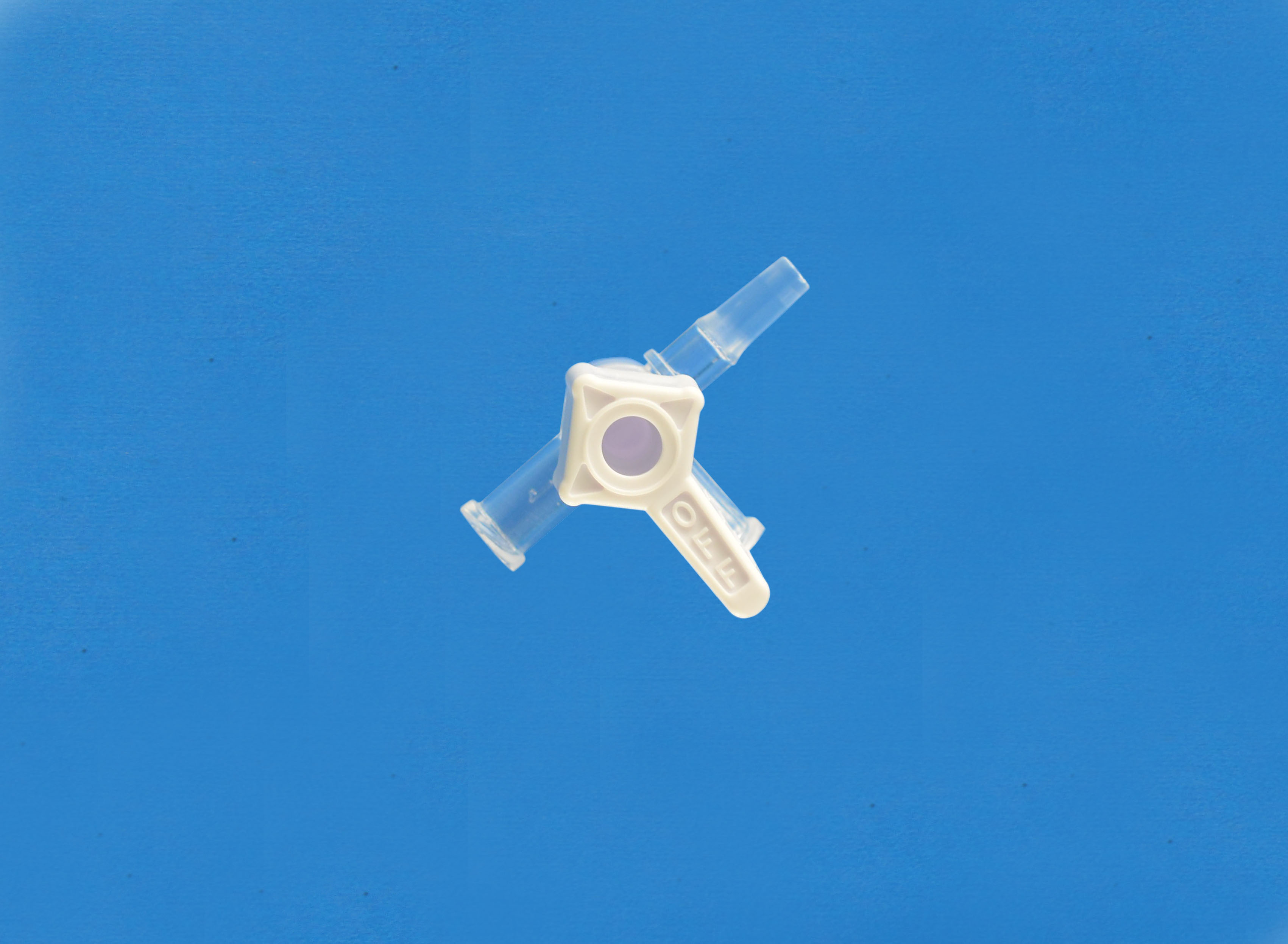 一次性使用醫用連通器， 100psi, 白鈕, On鈕, 母接頭, 平口接頭